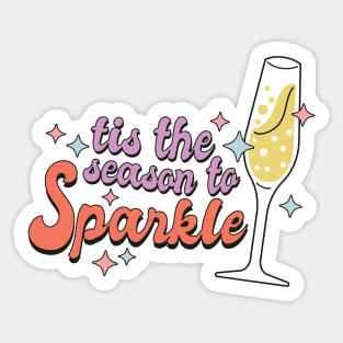 This the season to sparkle  funny 2023 new year christmas gift idea Sticker